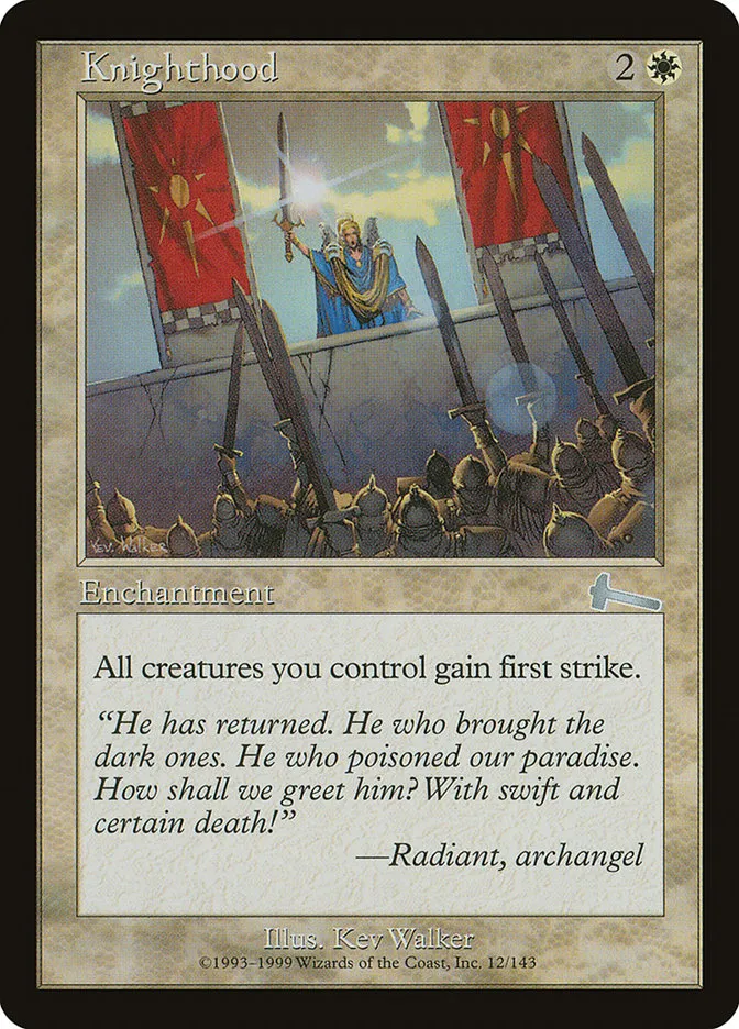 1999 Urza's Legacy Knighthood uncommon #12 unlisted card image