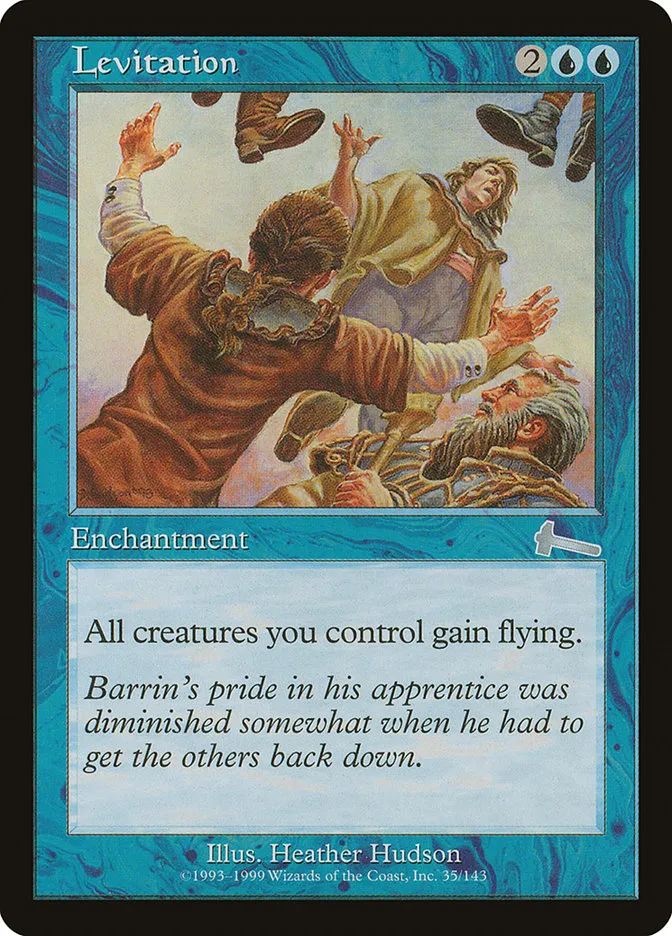 1999 Urza's Legacy Levitation uncommon #35 unlisted card image