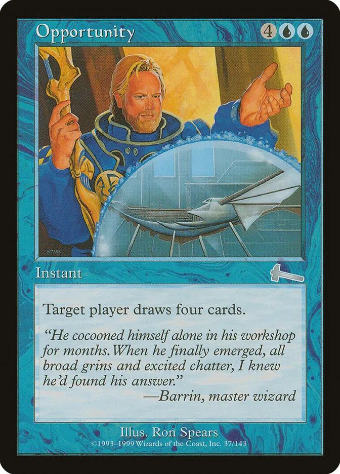 1999 Urza's Legacy Opportunity uncommon #37 unlisted card image