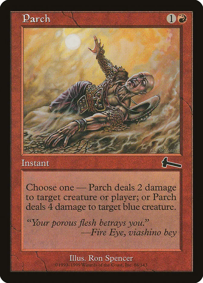 1999 Urza's Legacy Parch common #86 unlisted card image