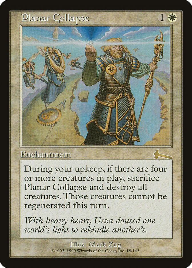 1999 Urza's Legacy Planar Collapse rare #18 unlisted card image
