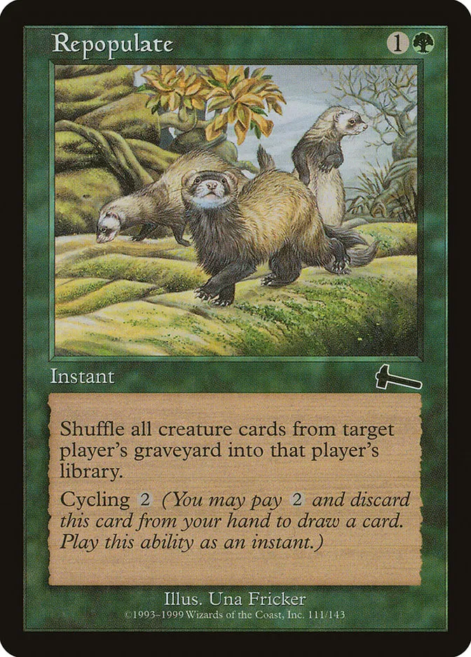 1999 Urza's Legacy Repopulate common #111 unlisted card image