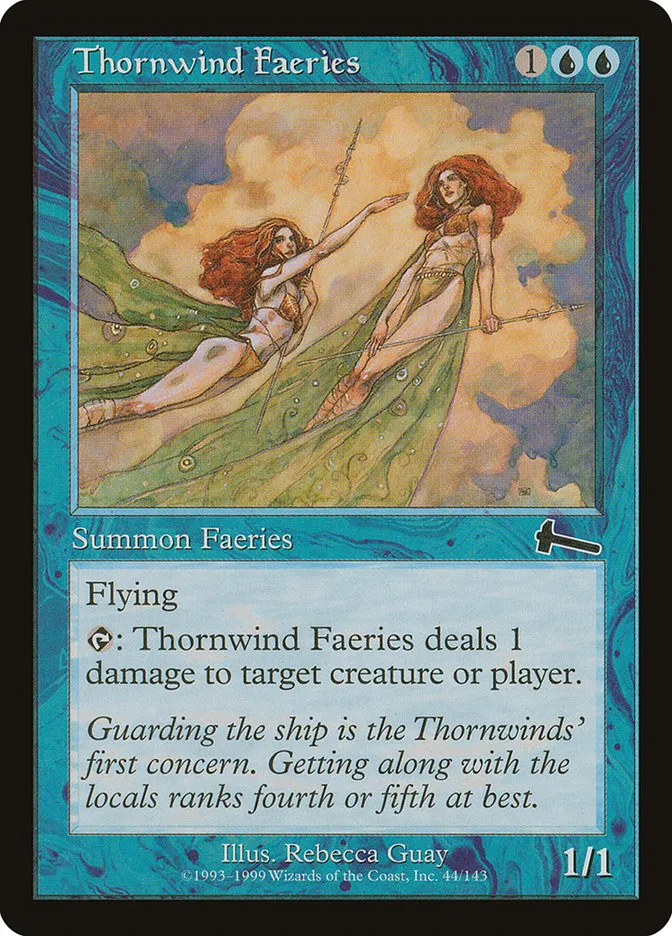 1999 Urza's Legacy Thornwind Faeries common #44 unlisted card image