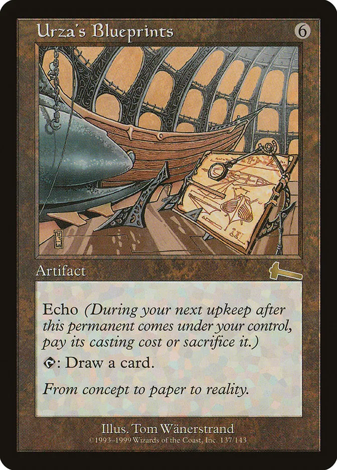 1999 Urza's Legacy Urza's Blueprints rare #137 unlisted card image