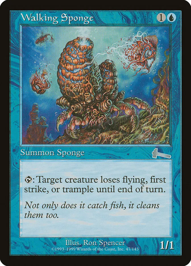 1999 Urza's Legacy Walking Sponge uncommon #47 unlisted card image