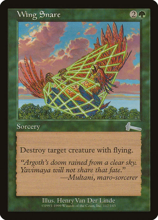 1999 Urza's Legacy Wing Snare uncommon #117 unlisted card image