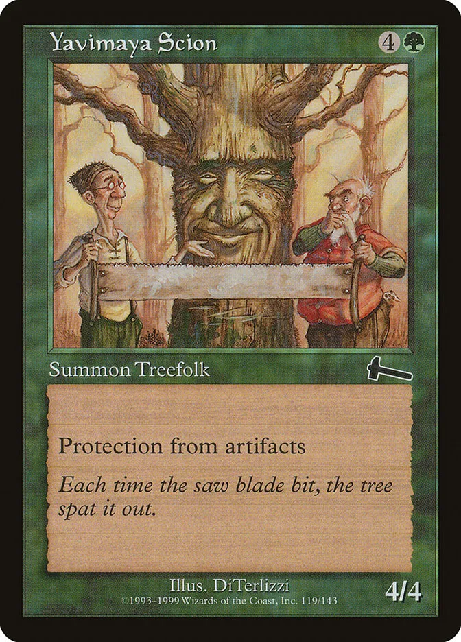 1999 Urza's Legacy Yavimaya Scion common #119 unlisted card image
