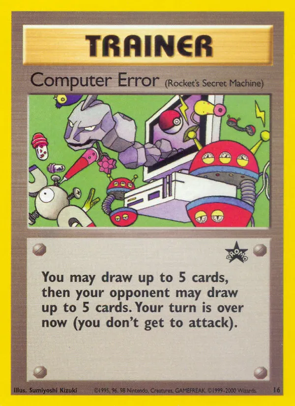 1999 Wizards Black Star Promos Computer Error Promo #16/53 Promo card image