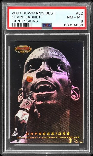 2000-01 Bowman's Best Kevin Garnett Expressions #E2 card image