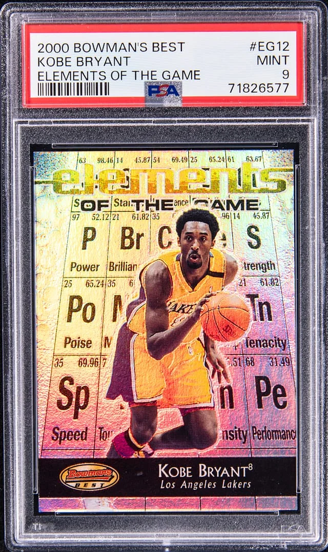 2000-01 Bowman's Best Kobe Bryant Elements of The Game #EG12 card image