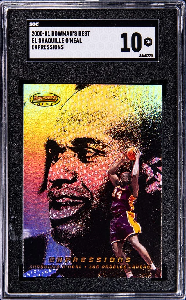2000-01 Bowman's Best Shaquille O'Neal Expressions #E1 card image