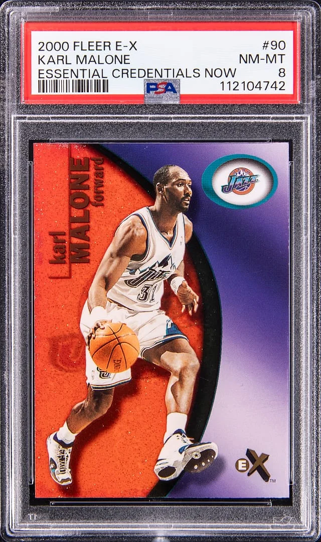 2000-01 Fleer E-X Karl Malone Essential Credentials Now #90 card image