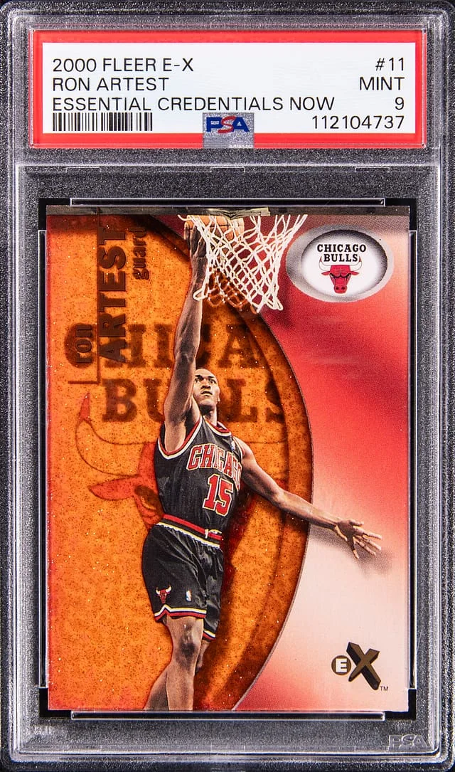 2000-01 Fleer E-X Ron Artest Essential Credentials Now #11 card image