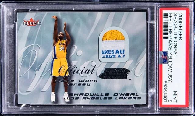 2000-01 Fleer Feel The Game Yellow Jersey Shaquille O'Neal #no-number card image