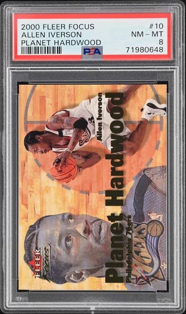 2000-01 Fleer Focus Allen Iverson Planet Hardwood #10 card image