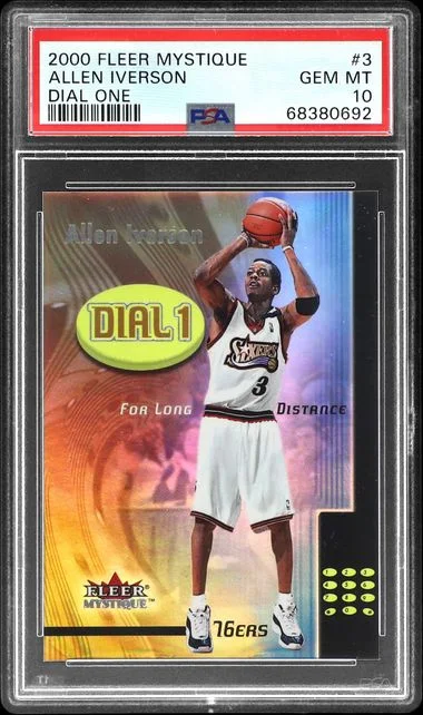 2000-01 Fleer Mystique Allen Iverson Dial One #3 card image