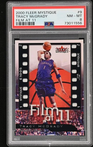2000-01 Fleer Mystique Tracy McGrady Film At 11 #9 card image