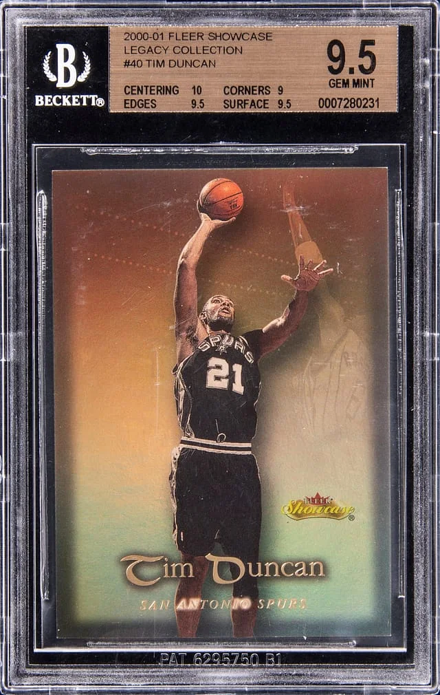 2000-01 Fleer Showcase Tim Duncan Legacy Collection #40 card image