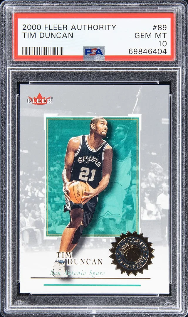 2000-01 Fleer Tim Duncan Authority #89 card image