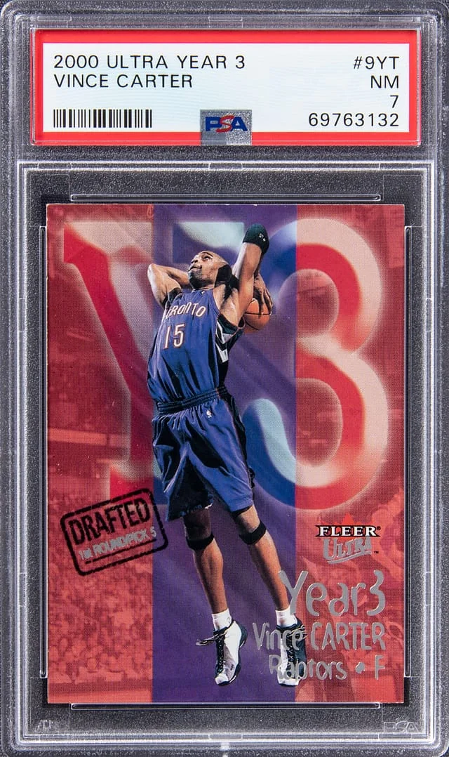2000-01 Fleer Ultra Vince Carter Year 3 #9YT card image