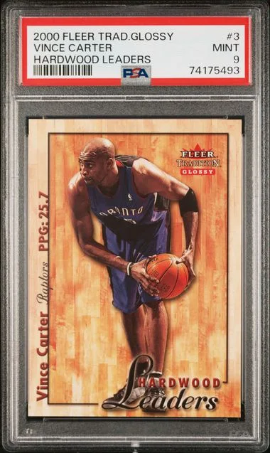 2000-01 Fleer Vince Carter Glossy Hardwood Leaders #3 card image