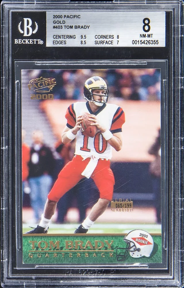 2000-01 Pacific Gold Tom Brady #403 card image