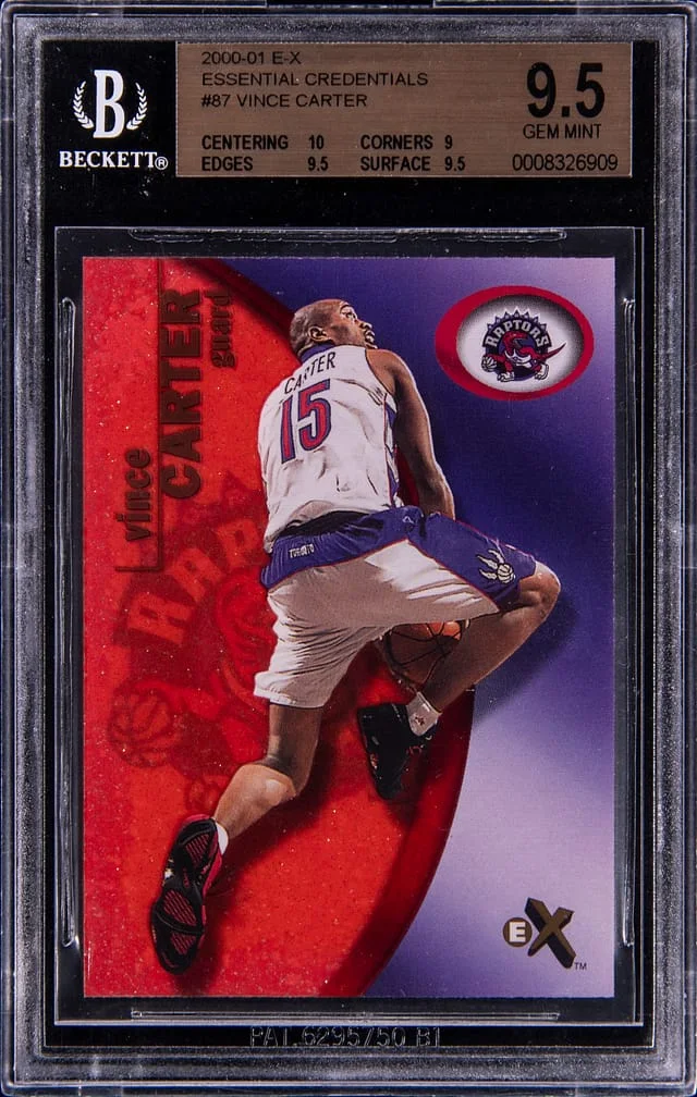 2000-01 SkyBox E-X Vince Carter Essential Credentials #87 card image