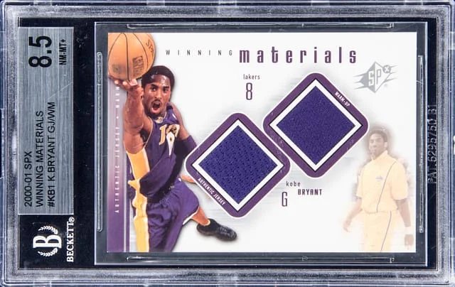 2000-01 SPx Kobe Bryant Winning Materials #KB1 card image