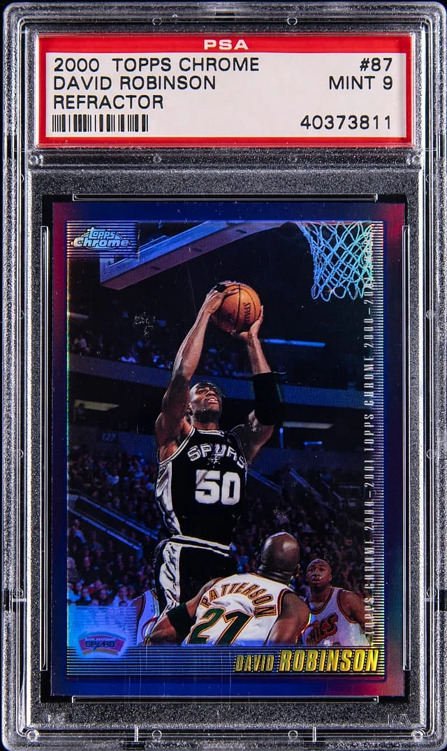 2000-01 Topps Chrome David Robinson Refractor #87 card image