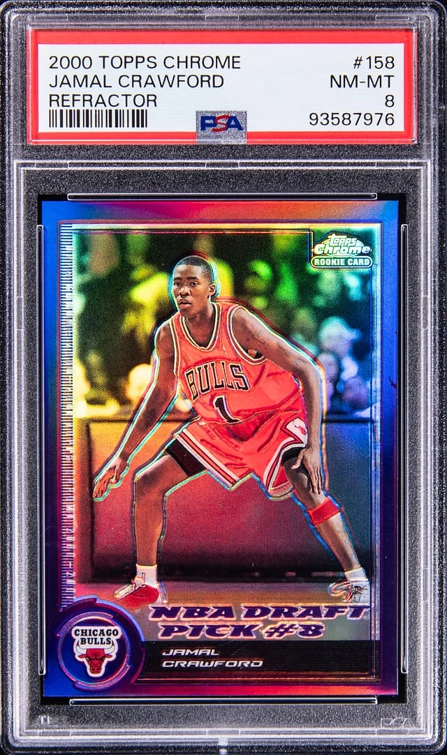 2000-01 Topps Chrome Jamal Crawford Refractor #158 card image