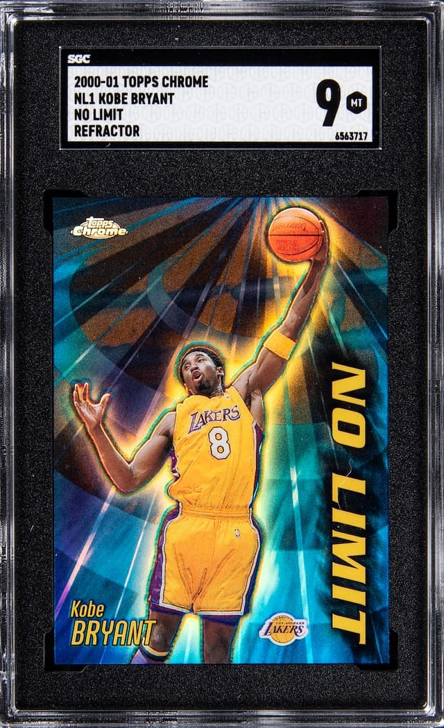 2000-01 Topps Chrome Kobe Bryant No Limit Refractor #NL1 card image