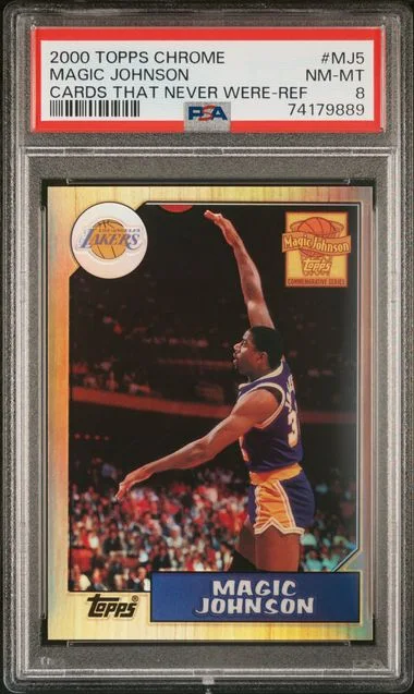 2000-01 Topps Chrome Magic Johnson Cards That Never Were Refractor #MJ5 card image