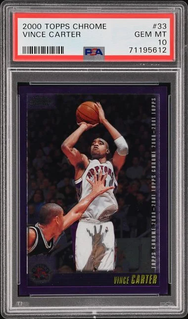 2000-01 Topps Chrome Vince Carter #33 card image