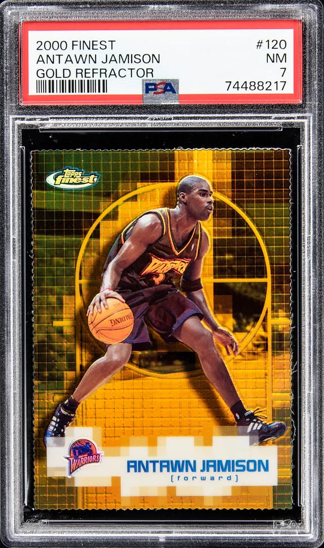 2000-01 Topps Finest Antawn Jamison Gold Refractor #120 card image