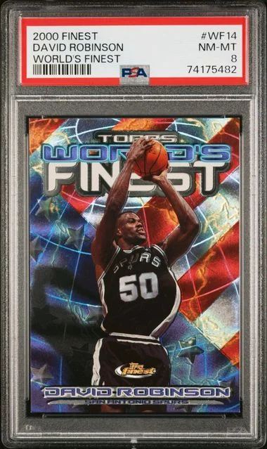 2000-01 Topps Finest David Robinson World's Finest #WF14 card image