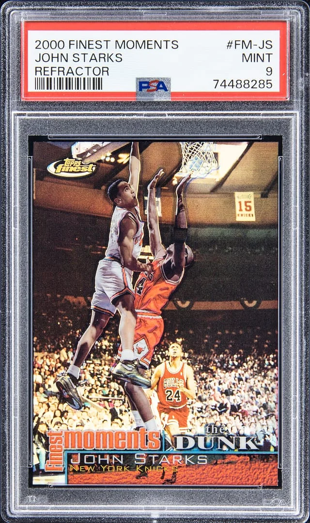 2000-01 Topps Finest John Starks Moments Refractor #FM-JS card image