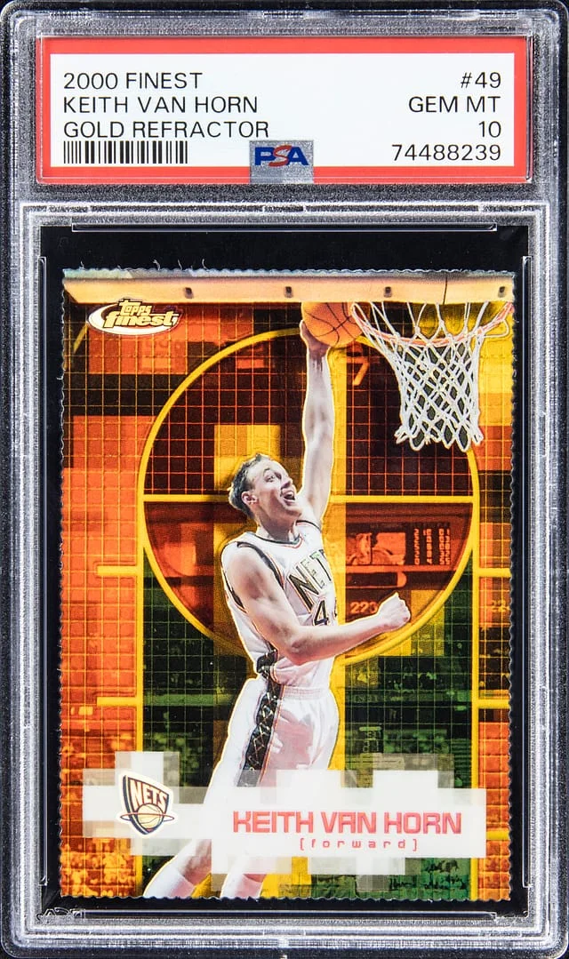 2000-01 Topps Finest Keith Van Horn Gold Refractor #49 card image