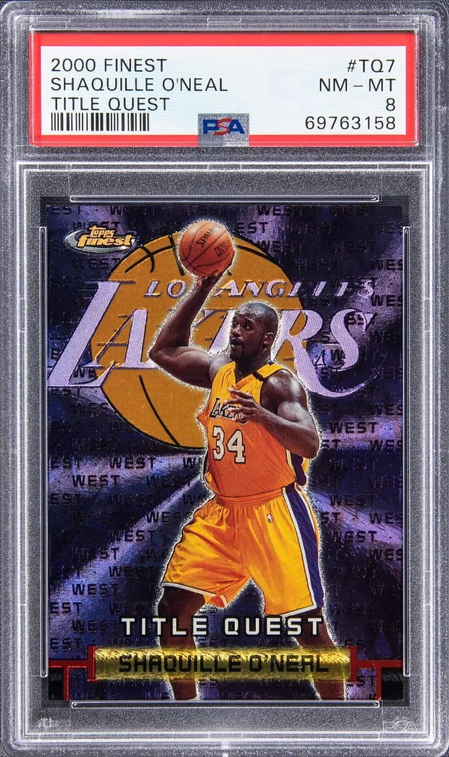 2000-01 Topps Finest Shaquille O'Neal Title Quest #TQ7 card image