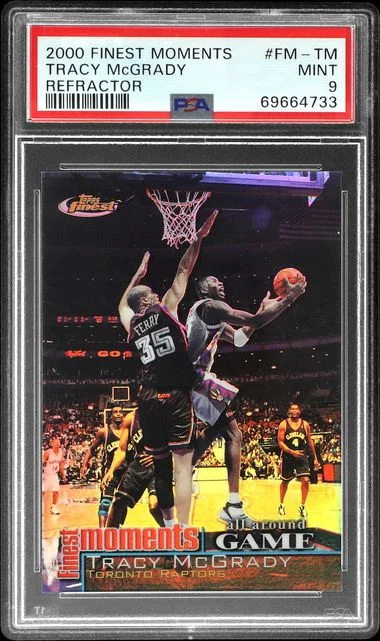 2000-01 Topps Finest Tracy McGrady Moments Refractor #FM-TM card image