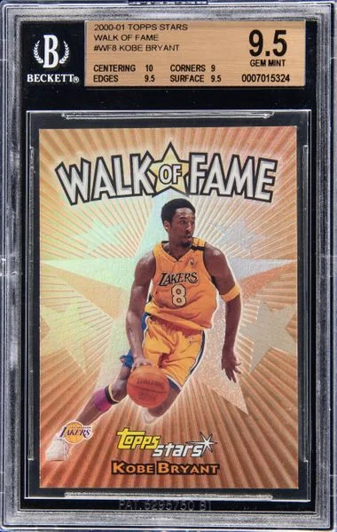 2000-01 Topps Kobe Bryant Stars Walk Of Fame #WF8 card image