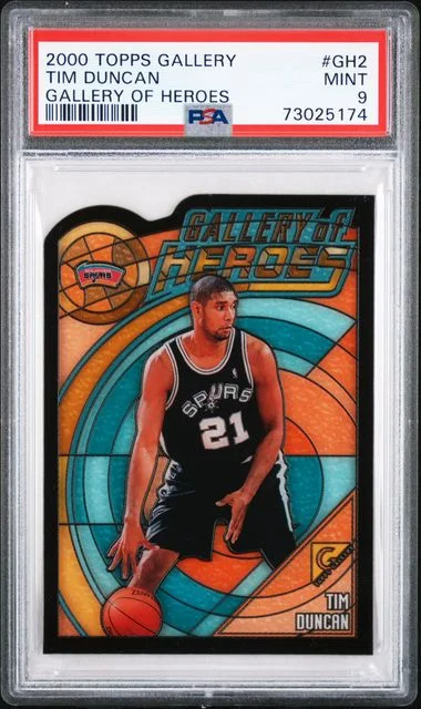 2000-01 Topps Tim Duncan Gallery Gallery Of Heroes #GH2 card image