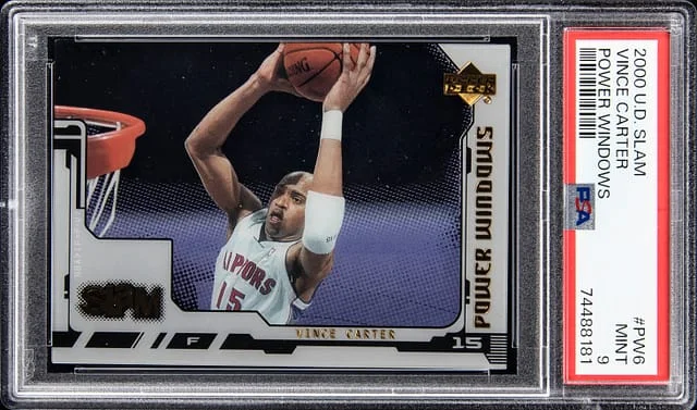 2000-01 U.D Slam Power Windows Vince Carter #PW6 card image