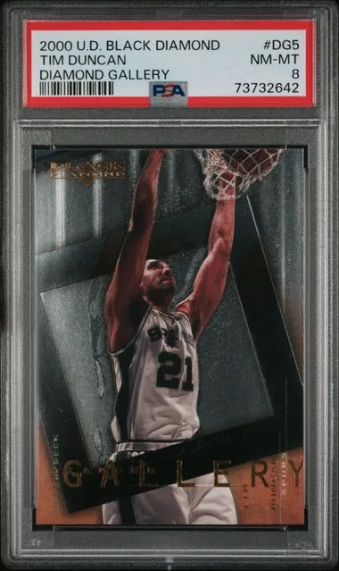2000-01 Upper Deck Black Diamond Tim Duncan Gallery #DG5 card image