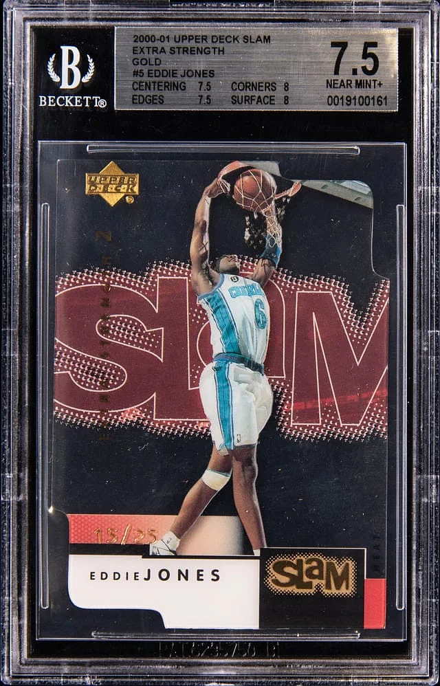 2000-01 Upper Deck Eddie Jones Slam Extra Strength Gold #5 card image