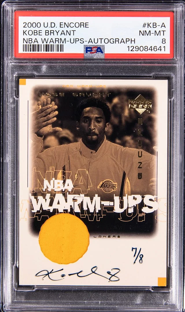 2000-01 Upper Deck Encore Kobe Bryant NBA Warm-Ups Autograph #KB-A card image