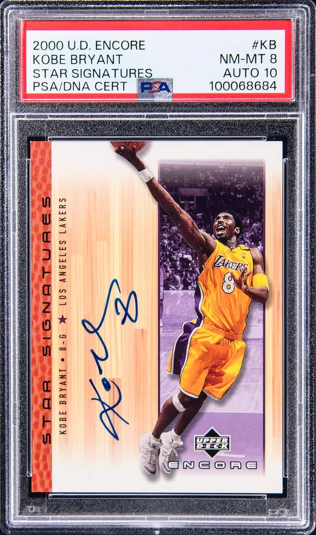 2000-01 Upper Deck Encore Kobe Bryant Star Signatures #KB card image