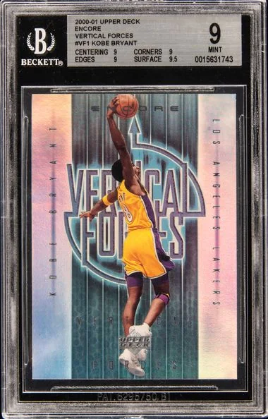 2000-01 Upper Deck Encore Kobe Bryant Vertical Forces #VF1 card image