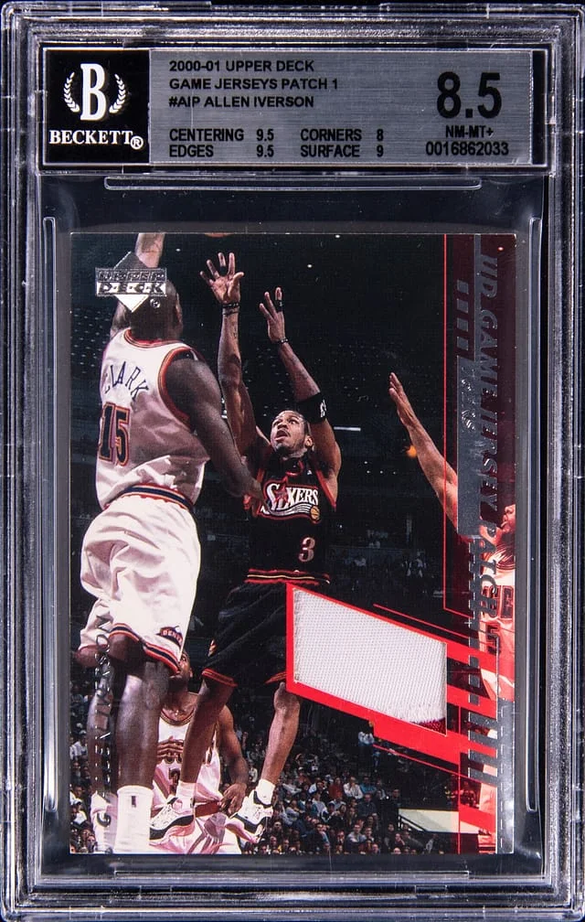 2000-01 Upper Deck Game Jersey Allen Iverson Patch #AIP card image