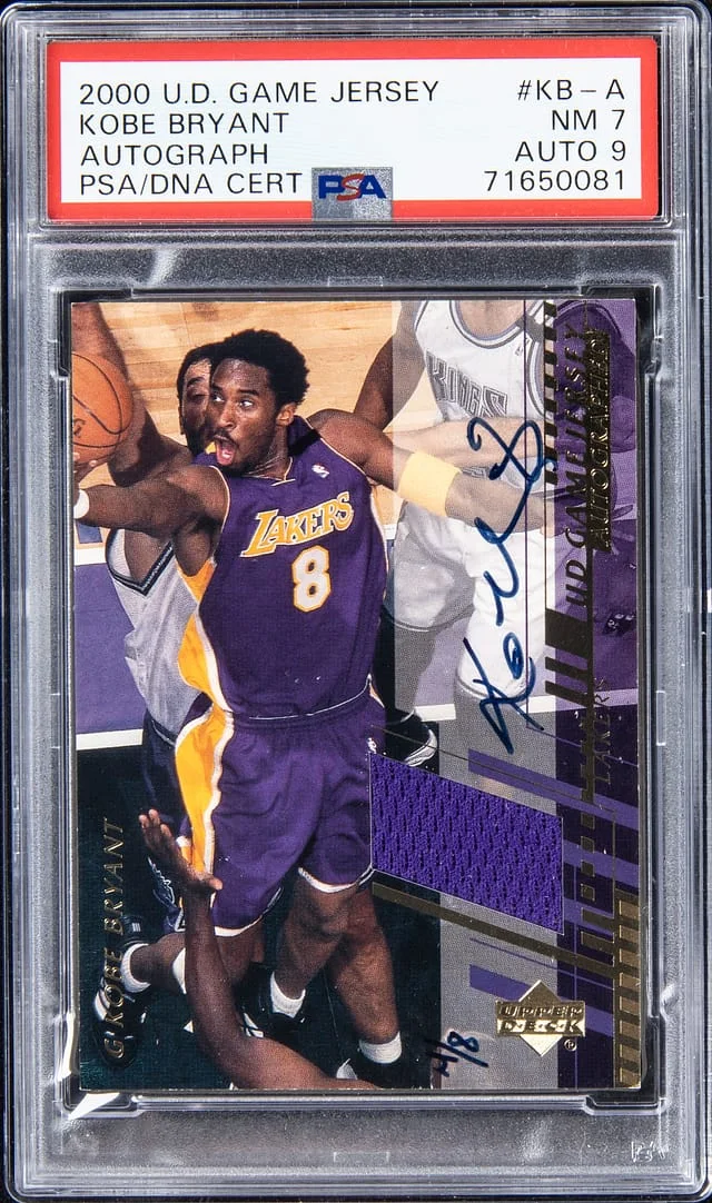 2000-01 Upper Deck Game Jersey Kobe Bryant Autograph #KB-A card image