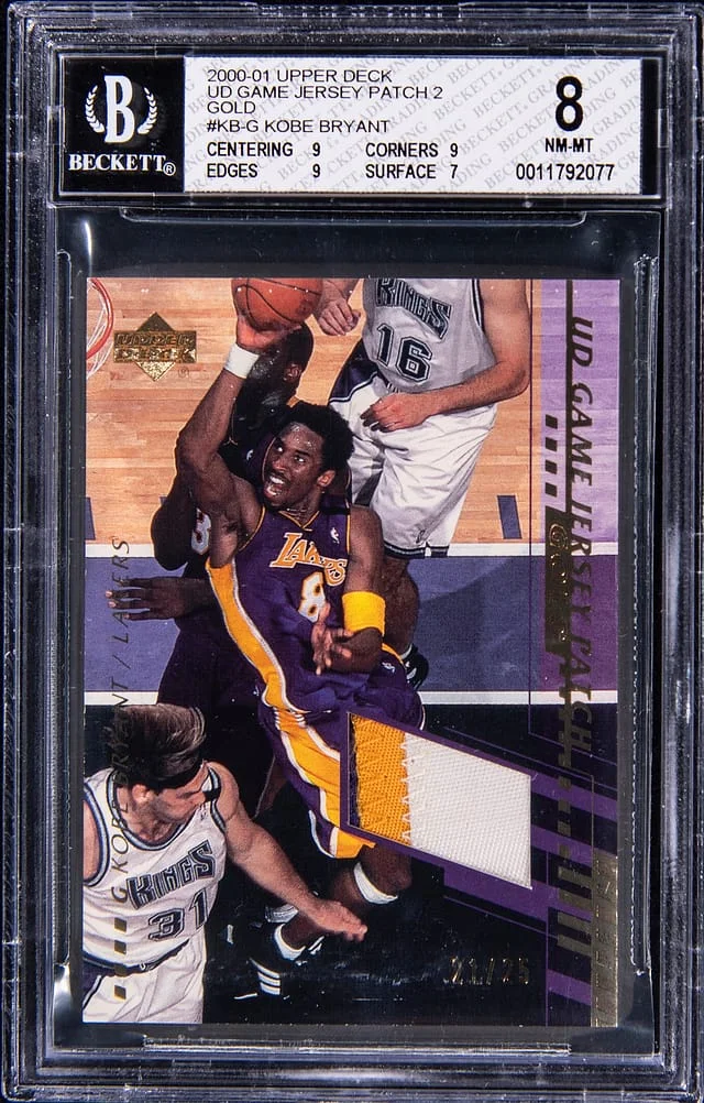 2000-01 Upper Deck Game Jersey Kobe Bryant Patch 2 #KB-G card image